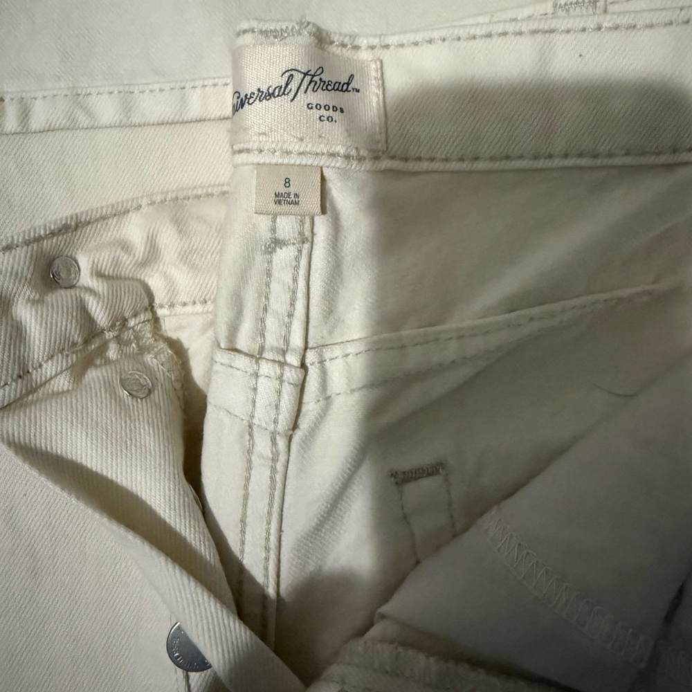 Universal Thread Off-White Denim Pants - image 1